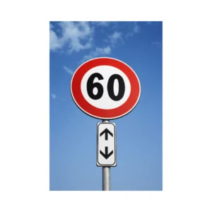 60 road sign to highlight this blog is about creating a sixty second pitch