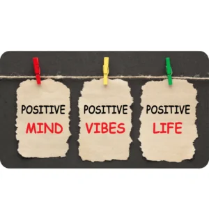 Positive Mind, Positive Vibes, Positive Life Messages On Pieces Of Paper Pegged To A Washing Line To Show You Need Positivity When Networking