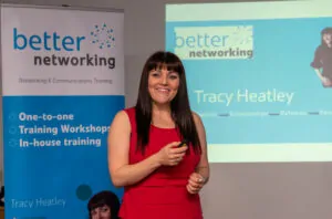 BetterNetworking4 Guest Speaker Tracy Heatley In Action At A Business Event
