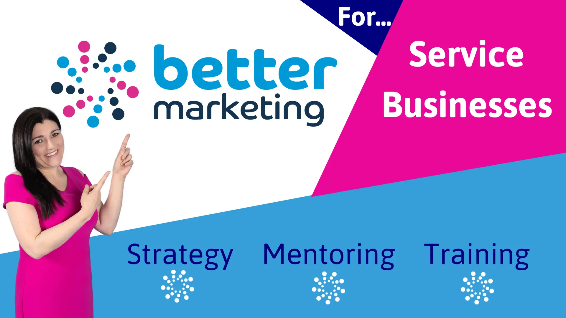 Website Home Page Cover (2) Better Marketing with Tracy Heatley offering marketing strategy, mentoring and AI training for service businesses